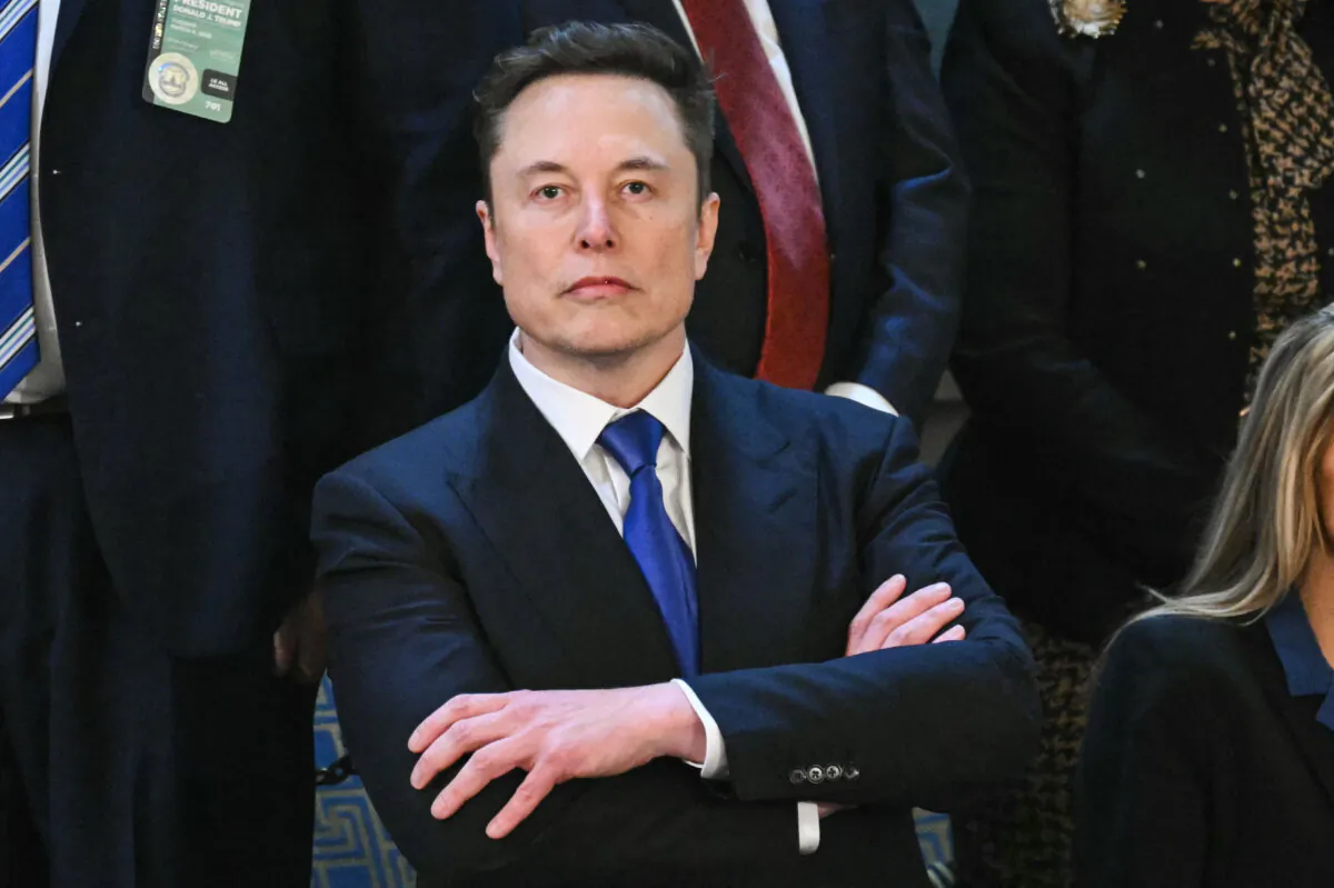 Elon Musk arrives for President Donald Trump's address to a joint session of Congress in the House Chamber of the US Capitol in Washington on March 4, 2025. (Saul Loeb/AFP via Getty Images)