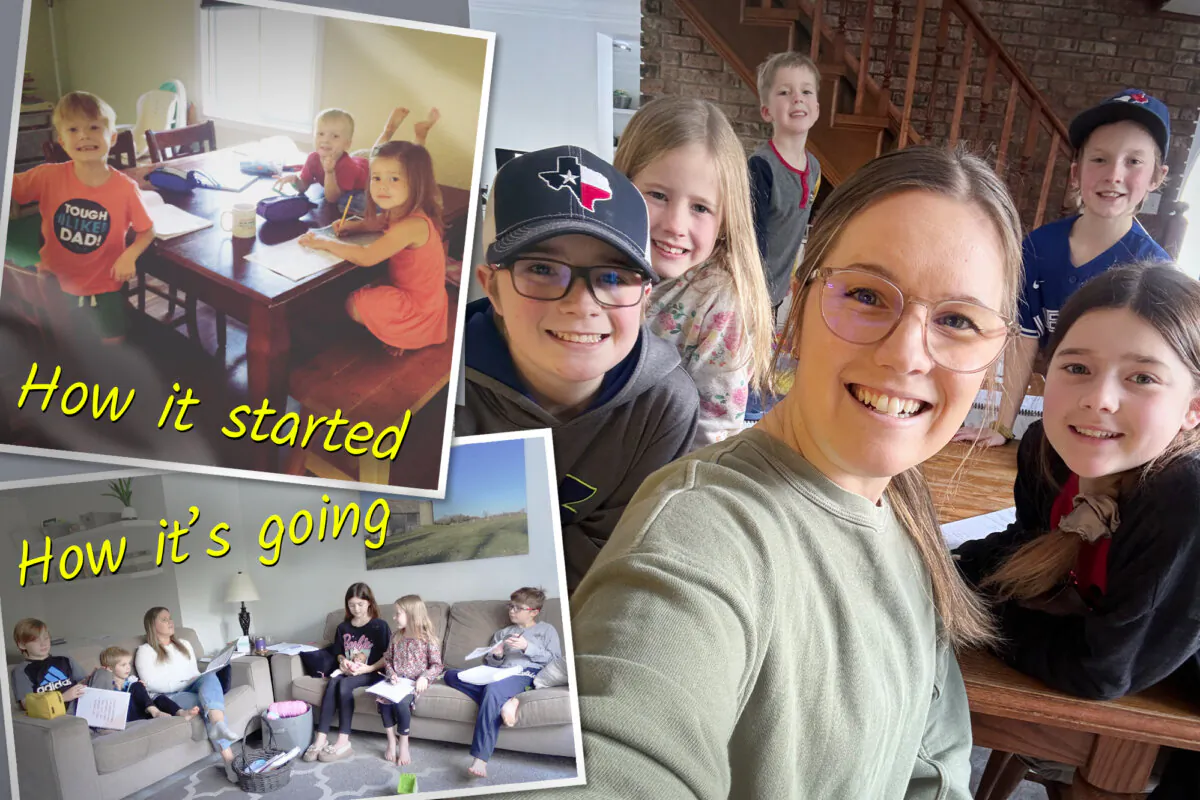Ontario mom Julie with her five children. (Courtesy of Mama to Five)