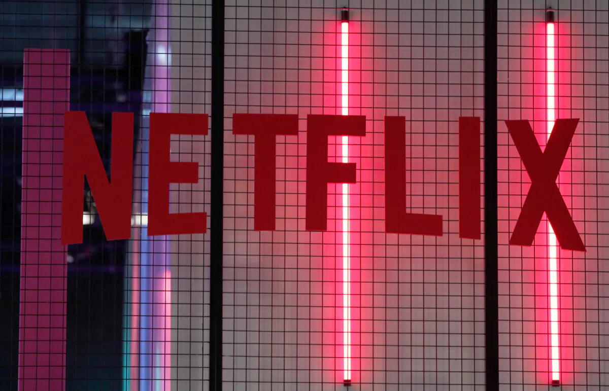 The logo of entertainment company Netflix in Paris on Nov. 4, 2017. (Christophe Ena/AP Photo)