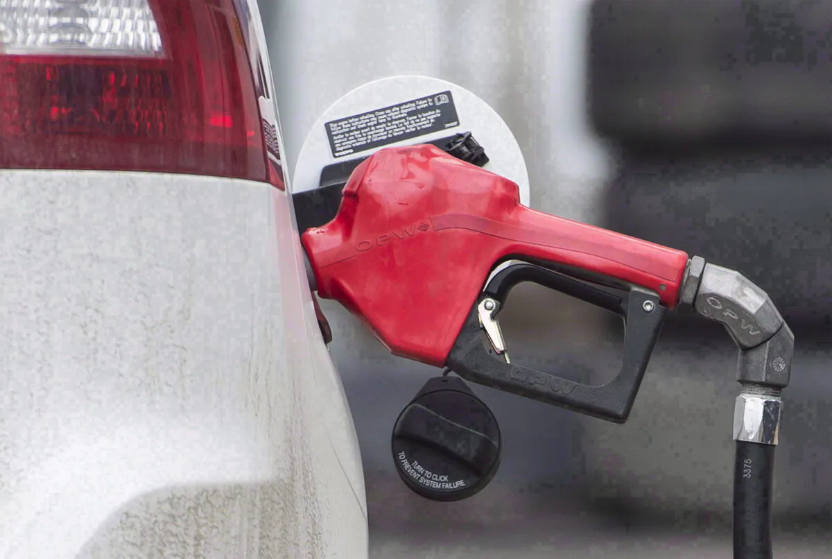 A gas pump is shown at a filling station in Montreal on April 12, 2017. (The Canadian Press/Graham Hughes) 