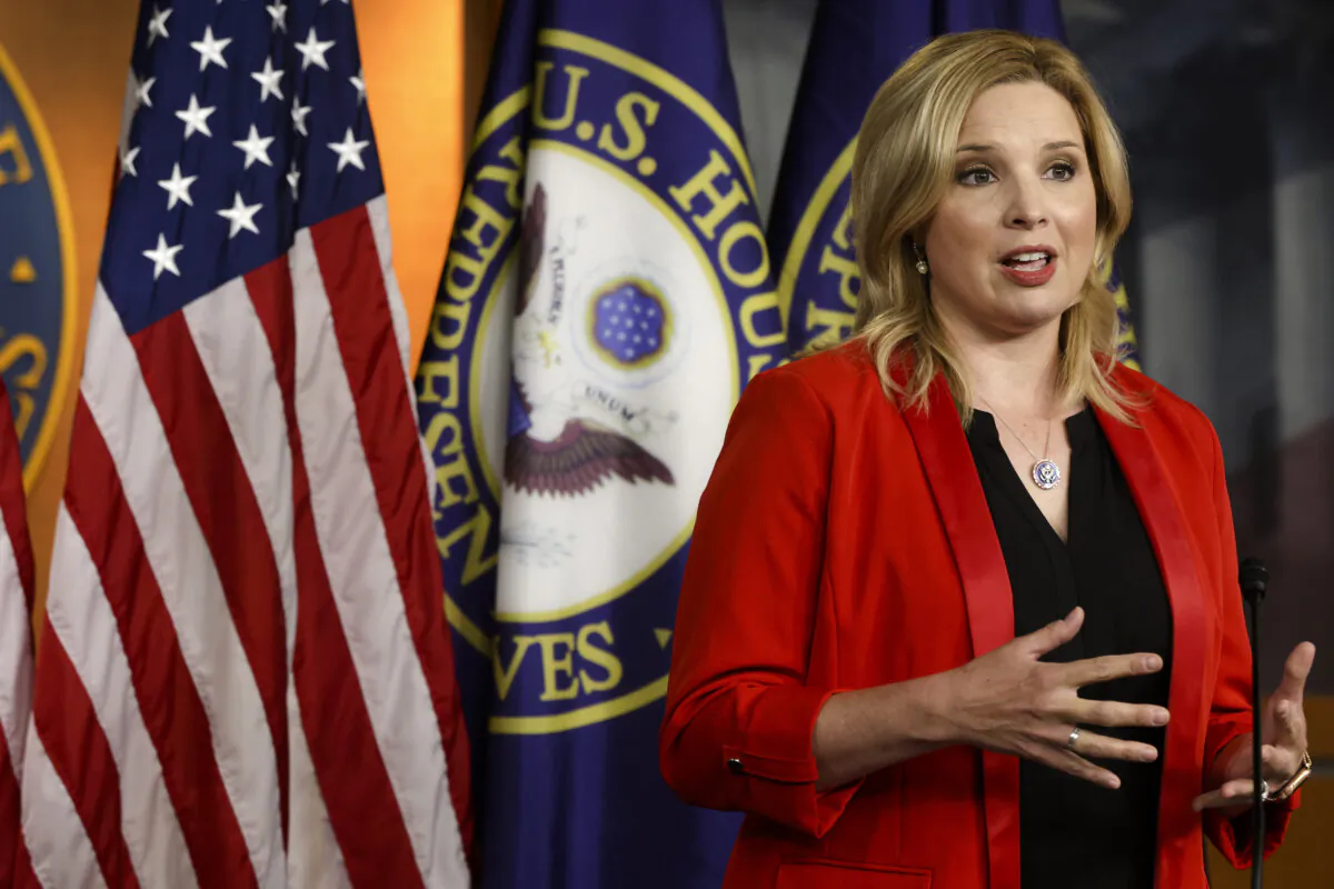 Rep. Ashley Hinson (R-Iowa) speaks during a news conference at the U.S Capitol on June 15, 2021. (Alex Wong/Getty Images)
