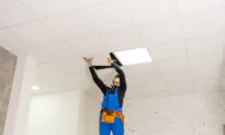 A Suspended Ceiling Hides Ugly Cracks