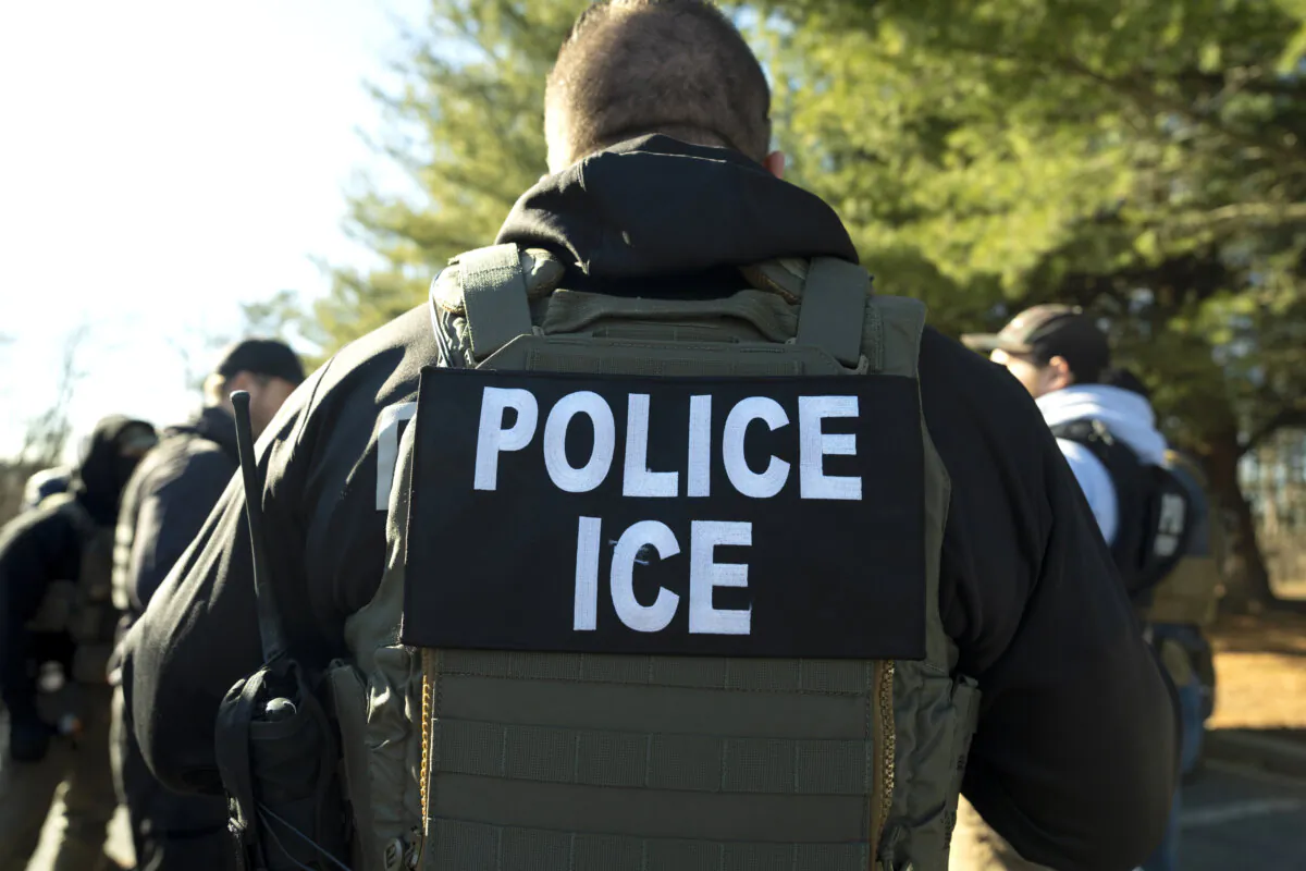 U.S. Immigration and Customs Enforcement Baltimore Field Officer director Matt Elliston listens during a briefing in Silver Spring, Md., on Jan. 27, 2025. (Alex Brandon/AP Photo)