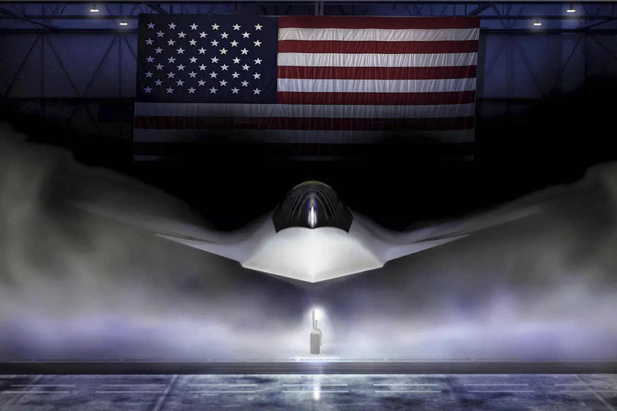 An artist rendering of the U.S. Air Force’s sixth-generation fighter, the F-47. (U.S. Air Force graphic)