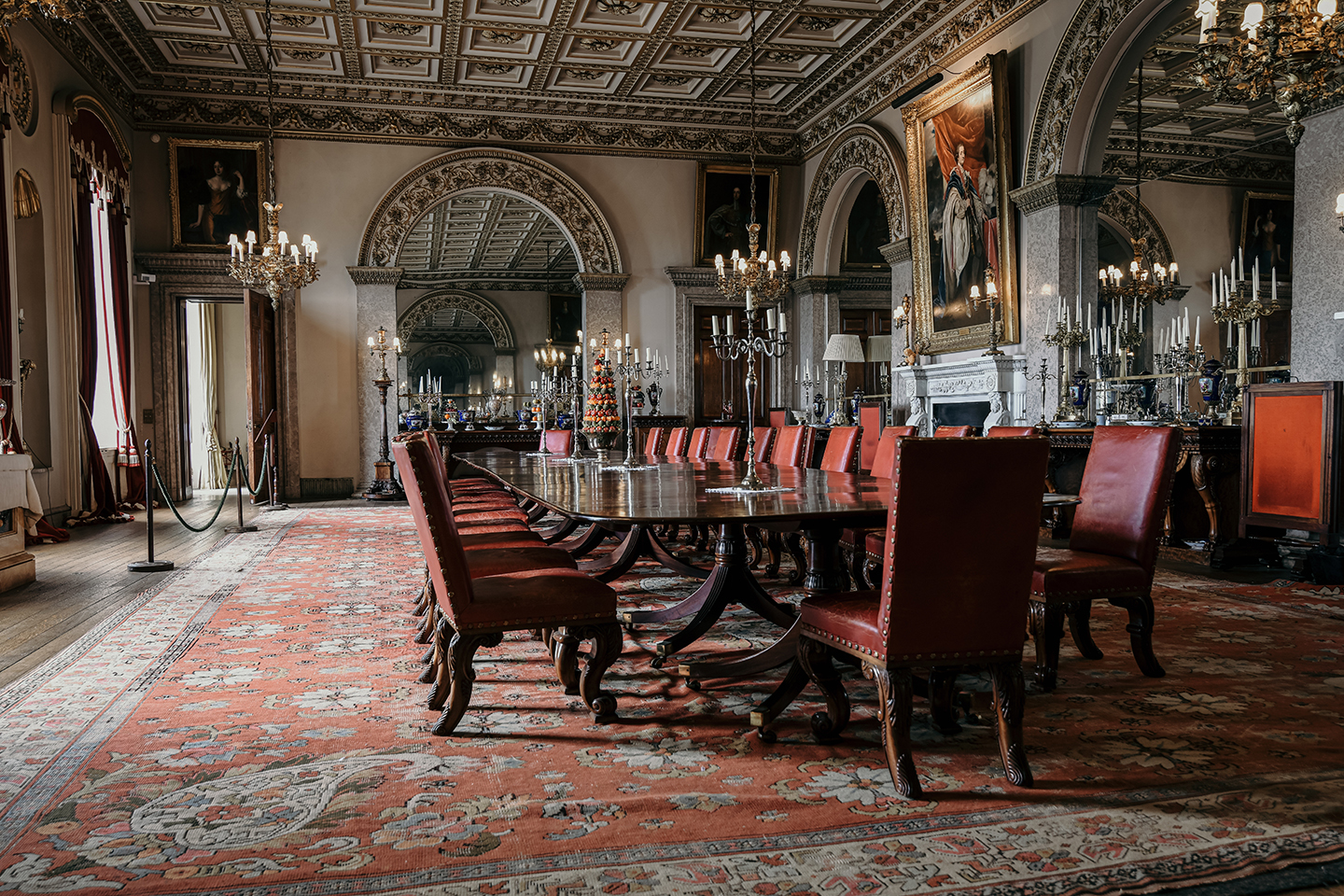 Belvoir Castle dining room