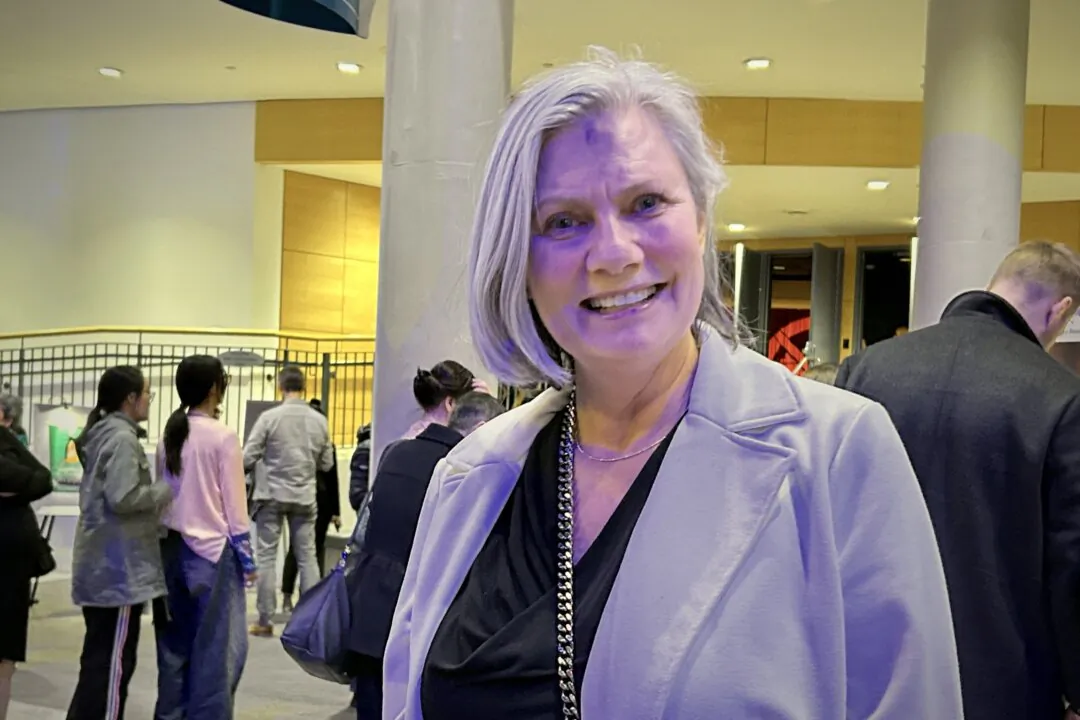 Adrianne Pogor enjoyed Shen Yun at the Living Arts Centre in Mississauga, Ontario, on March 21, 2025. (Xinxin Teng/The Epoch Times)