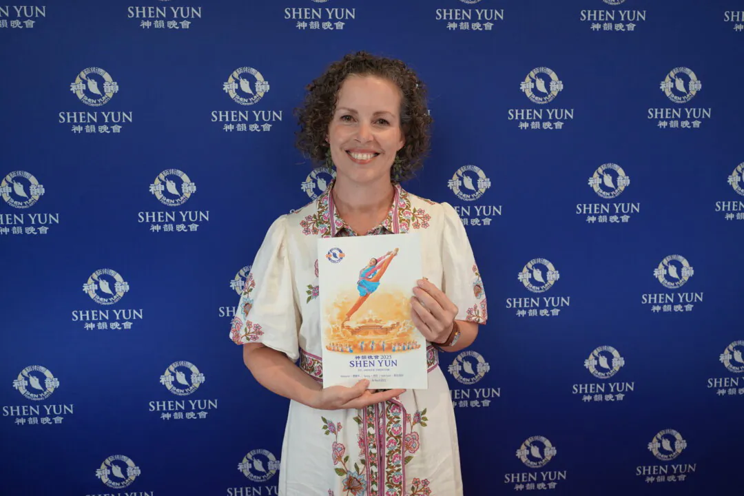 Christine Wilkinson, a classical ballet teacher, at Shen Yun in Gold Coast, Australia, on March 16, 2025. (NTD)
