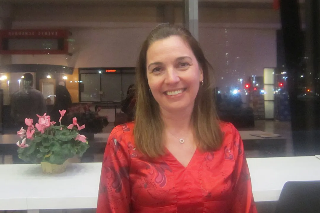 Marie Lippens enjoyed Shen Yun at the Living Arts Centre in Mississauga, Ontario, on March 22, 2025. (Lisa Ou/The Epoch Times)