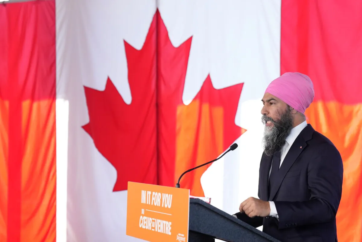 NDP Leader Jagmeet Singh speaks in Ottawa on March 23, 2025. (The Canadian Press/Nathan Denette)