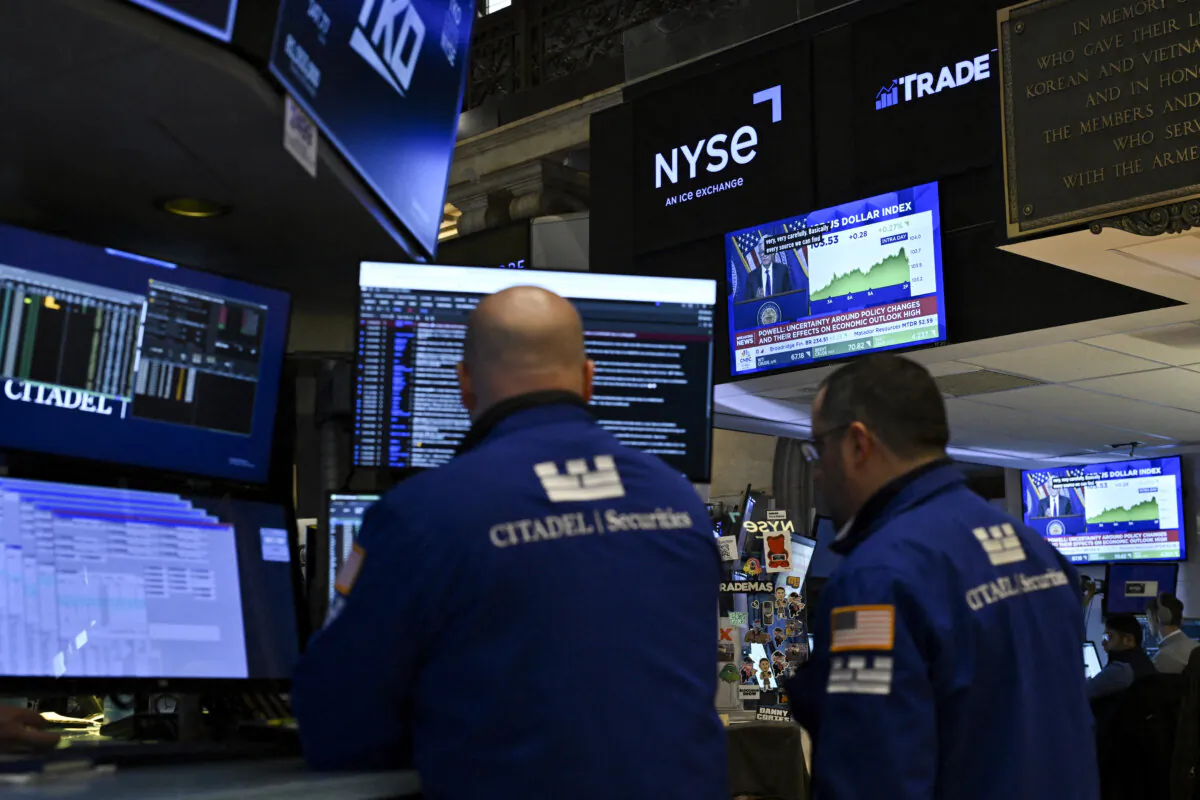 Traders work on the floor of the New York Stock Exchange in New York City on March 19, 2025. (Angela Weiss/AFP via Getty Images)