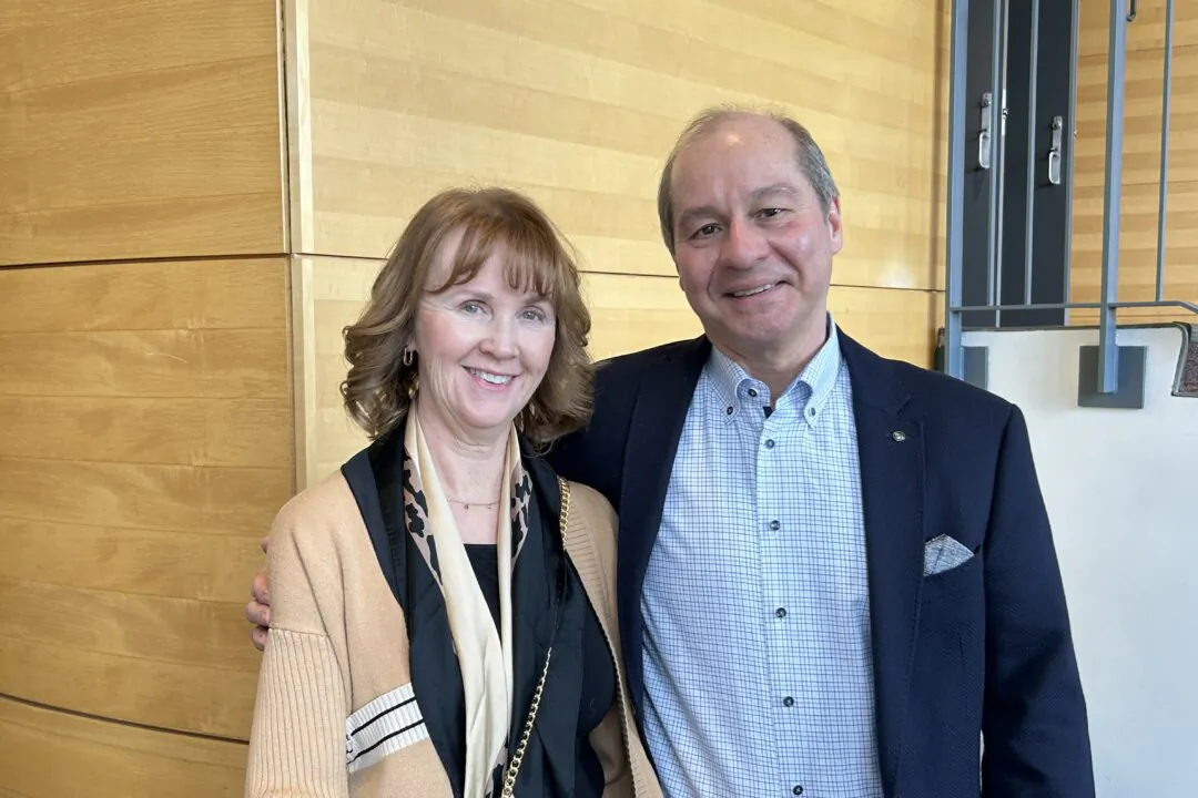 Linda and Paul Callegari enjoyed Shen Yun at the Living Arts Centre in Mississauga, Ontario, on March 23, 2025. (Xinxin Teng/The Epoch Times)