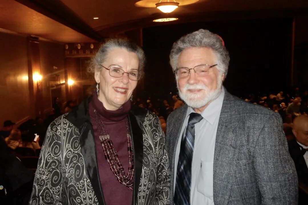 Katherine Desinger and Joe Fanucci at the Shen Yun Performing Arts performance at State Theatre New Jersey on March 23. 2025. (Weiyong Zhu/The Epoch TImes)