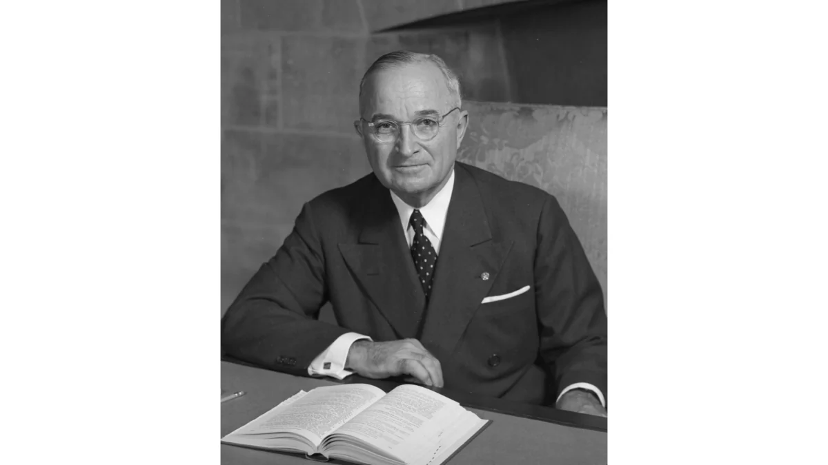 Harry Truman in an official portrait. (Public Domain)