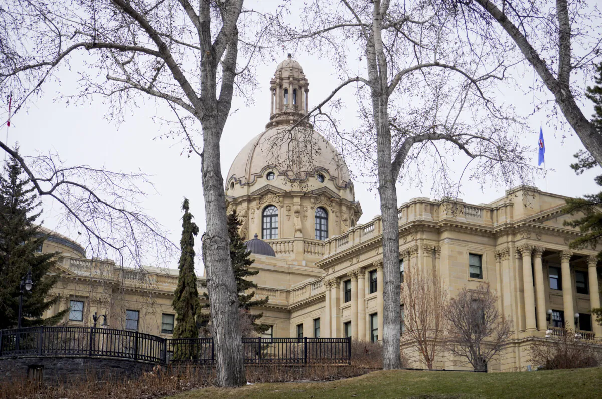 The Alberta legislature in Edmonton in a file photo. (Carolina Avendano/The Epoch Times)