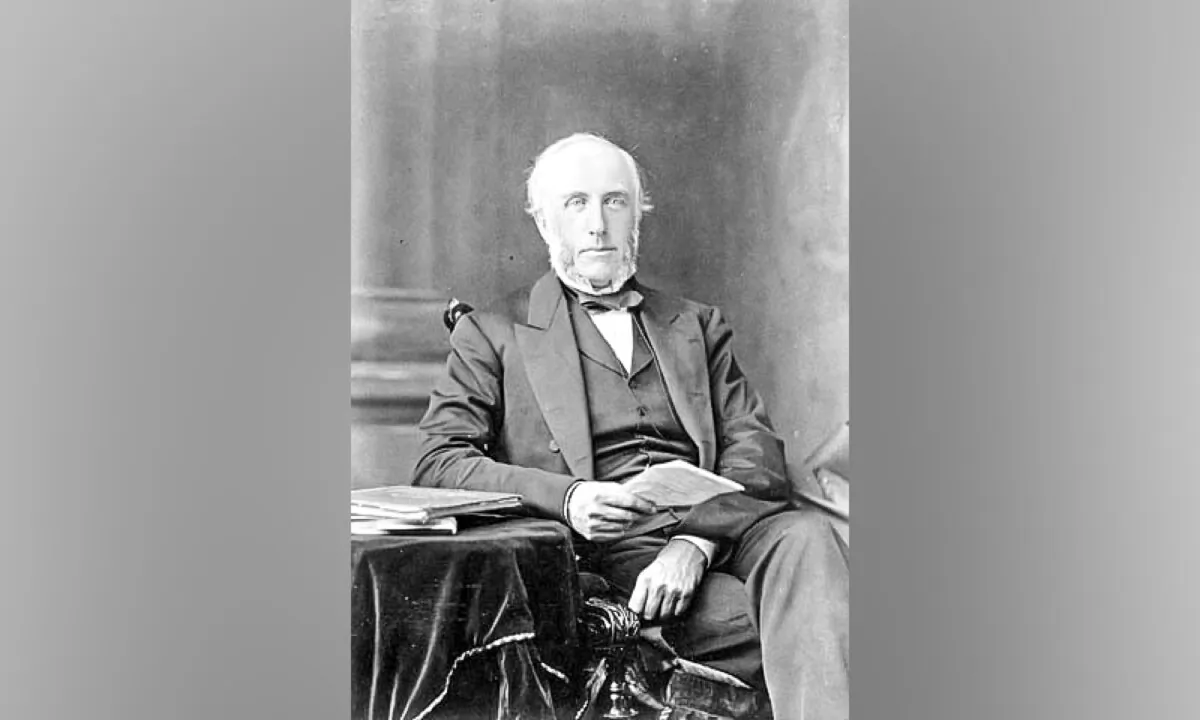 Hon. George Brown (1818–1880) newspaperman, politician, and one of the fathers of Confederation. (Public Domain)