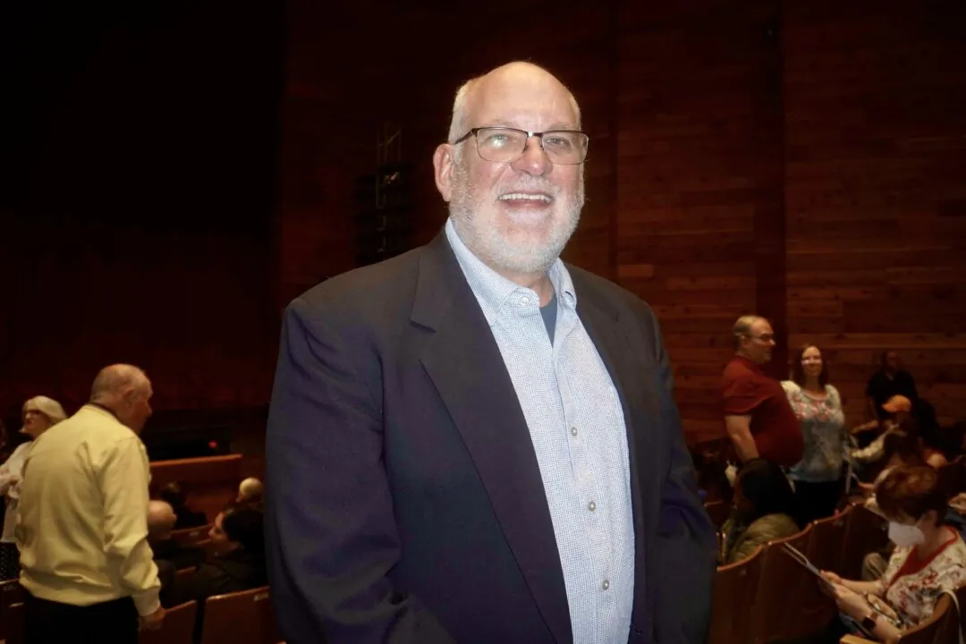 Brad Dannettell enjoyed Shen Yun's evening performance at the Cheyenne Civic Center on March 25, 2025 (Mary Mann/The Epoch Times)