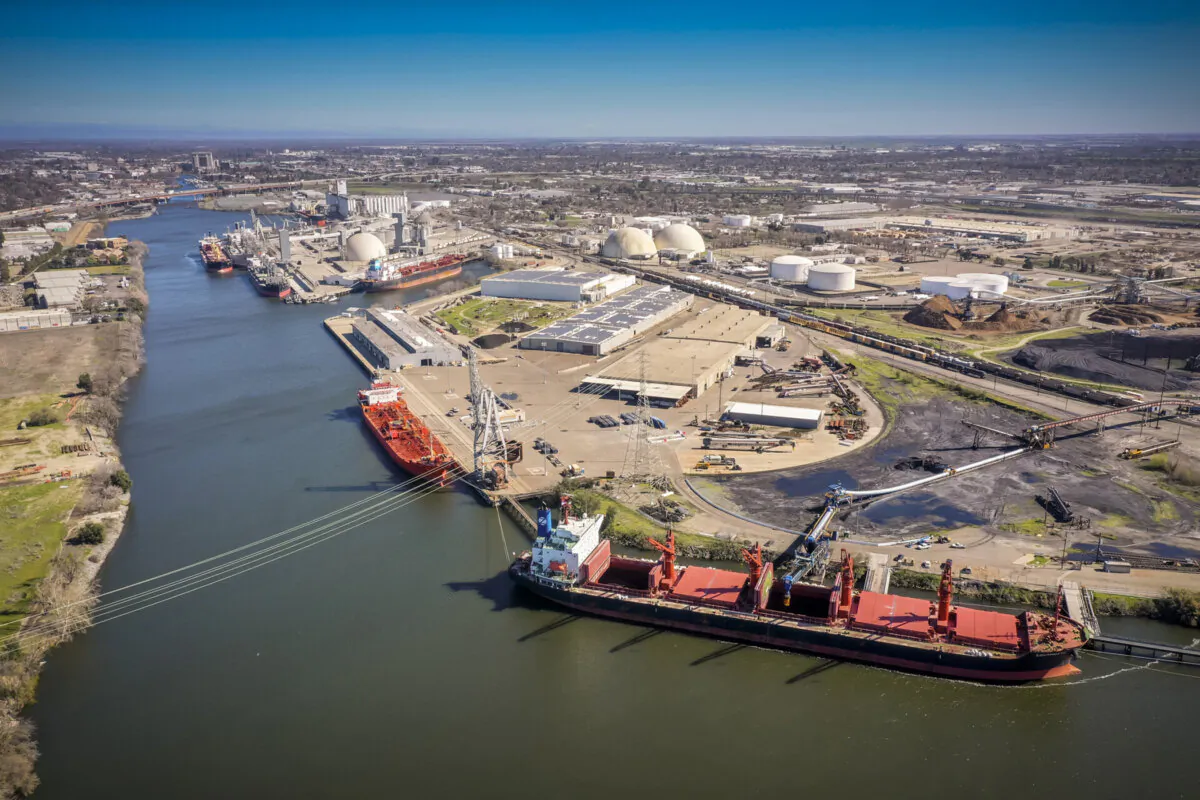 An undated photo of the east complex of the Port of Stockton.(Courtesy of the Port of Stockton)