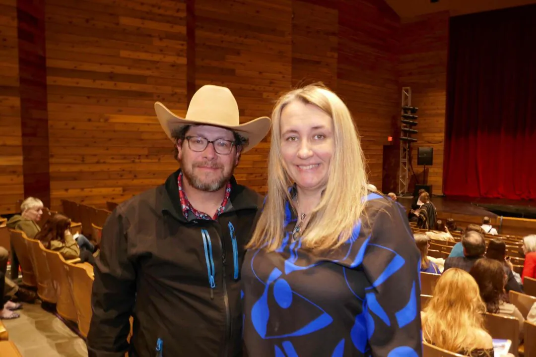 Jamin and Shannon Stark enjoyed Shen Yun Performing Arts at the Cheyenne Civic Center in Cheyenne, Wyo., on March 26, 2025. (Lily Yu/The Epoch Times)