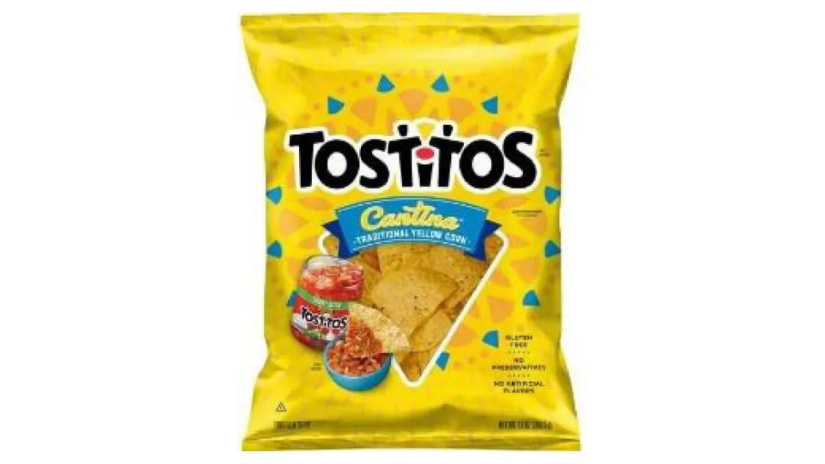 A bag of Frito-Lay's Tostitos tortilla chips, which are under recall. (Frito-Lay via FDA)
