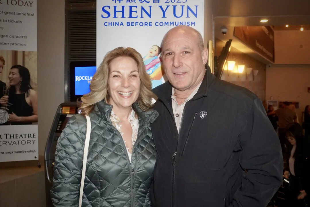 Heidi and Mike Franciosi attended Shen Yun Performing Arts at the Hanover Theatre on March 29, 2025. (Mary Man/ The Epoch Times)