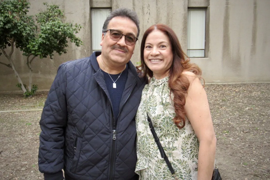 Sergio and Rosie Noriega enjoyed Shen Yun Performing Arts for the seventh year in a row, at Bridges Auditorium, in Claremont, Calif., on March 29, 2025. (Linda Jiang/The Epoch Times)