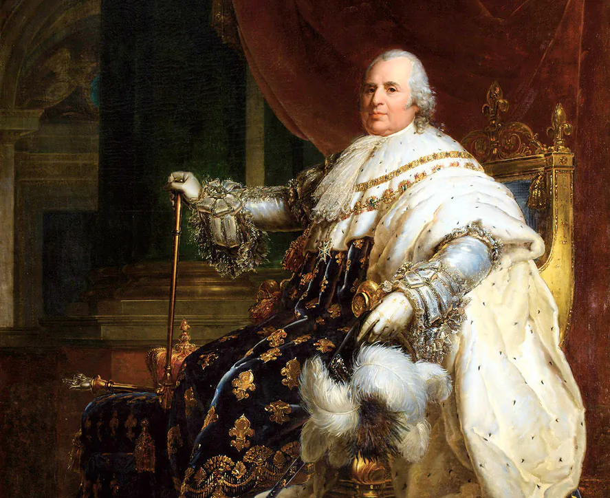 Coronation portrait of Louis XVIII of France, by François Gérard. (Public Domain)
