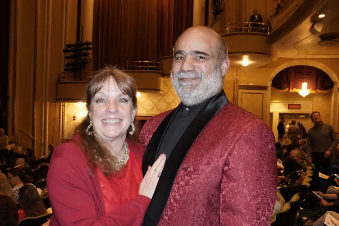 Diane and Patrick Dipietro attended Shen Yun Performing Arts at the Hanover Theatre on March 30, 2025. (Nancy Ma/The Epoch Times)