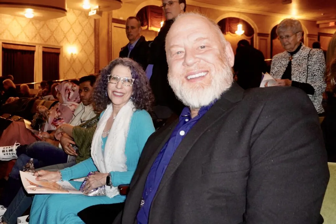 Mark Kamoski at Shen Yun Performing Arts at the Hanover Theatre in Worcester, Mass., on March 29, 2025. (Nancy Ma/The Epoch Times)