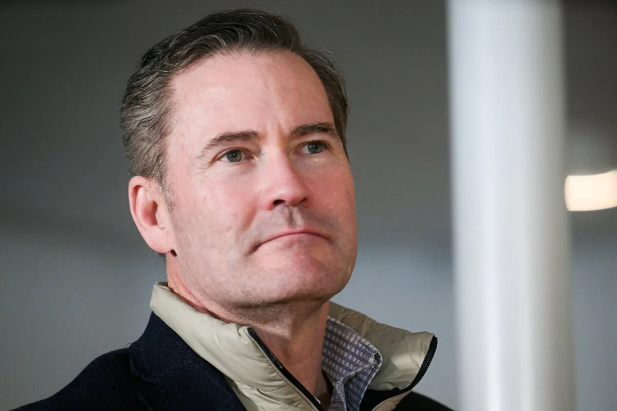 National security adviser Mike Waltz in Pituffik, Greenland, on March 28, 2025. (Jim Watson/Pool/Getty Images)