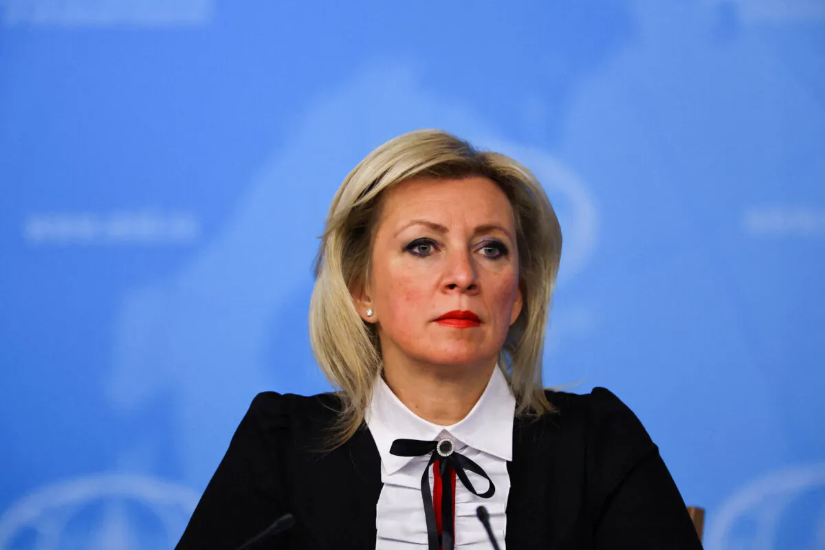 Russian Foreign Ministry spokeswoman Maria Zakharova in Moscow, Russia, on Jan. 14, 2025. (Reuters/Evgenia Novozhenina/File Photo)