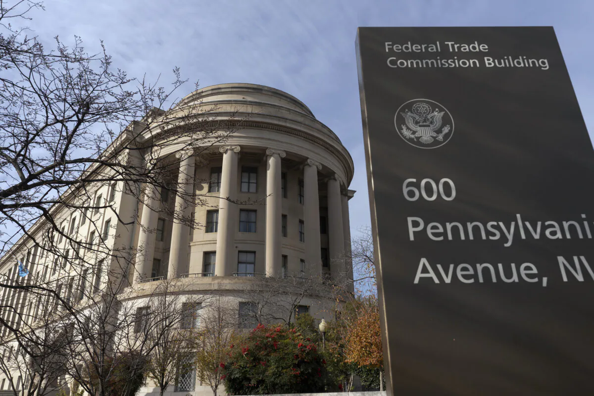 The Federal Trade Commission building is seen in Washington on Dec. 8, 2024. (Jose Luis Magana/AP Photo)