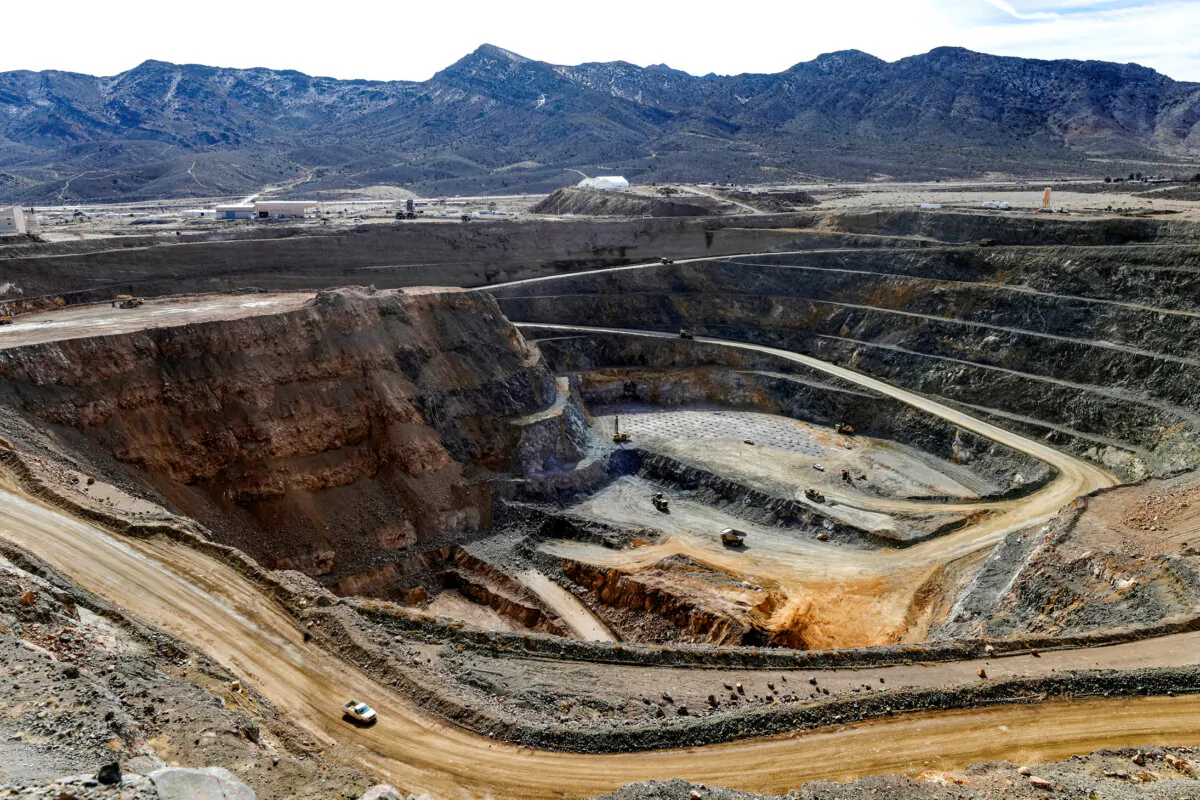A view of the MP Materials rare earth open-pit mine in Mountain Pass, Calif., on Jan. 30, 2020. (Steve Marcus/File Photo/Reuters)

