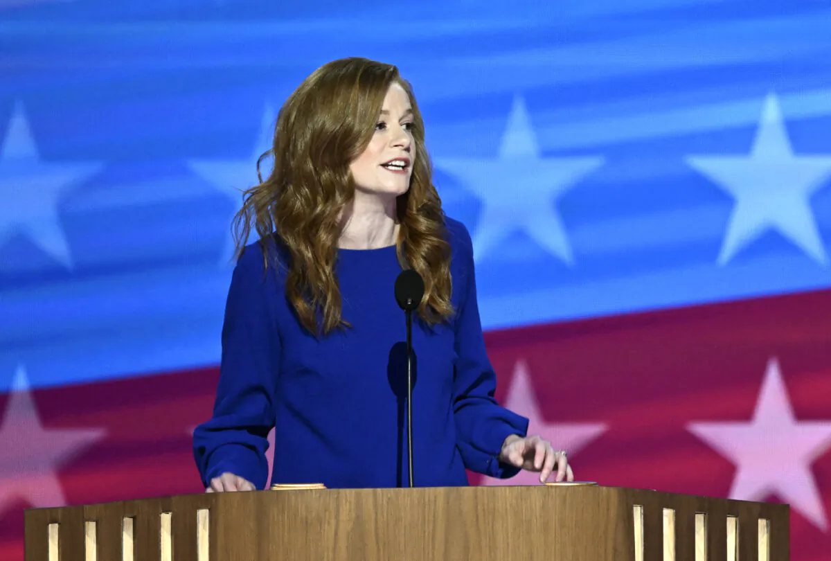 Michigan State Senator Mallory McMorrow speaks on the first day of the Democratic National Convention (DNC) at the United Center in Chicago on Aug. 19, 2024. (Mandel Ngan/AFP via Getty Images)
