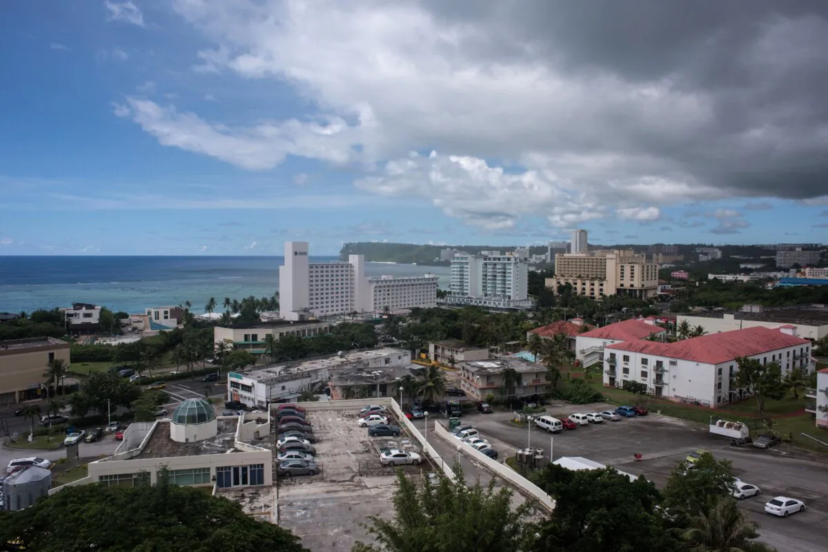 A general view of Tumon Bay in Guam on Aug. 12, 2017. (Ed Jones/AFP via Getty Images)