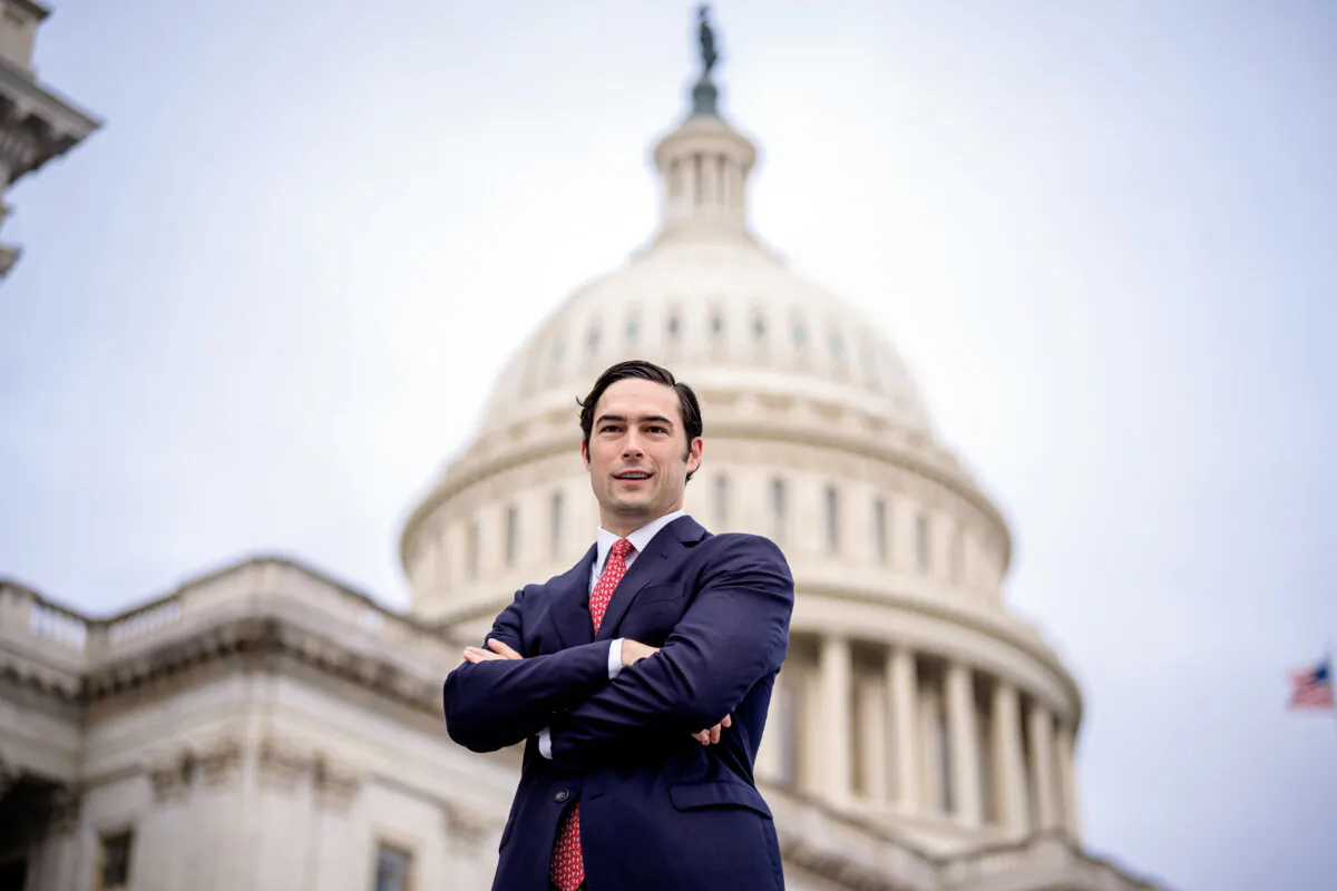 Rep.-elect Brandon Gill (R-Texas) poses for a photo on the steps of the U.S. Capitol on Nov. 15, 2024. (Andrew Harnik/Getty Images)