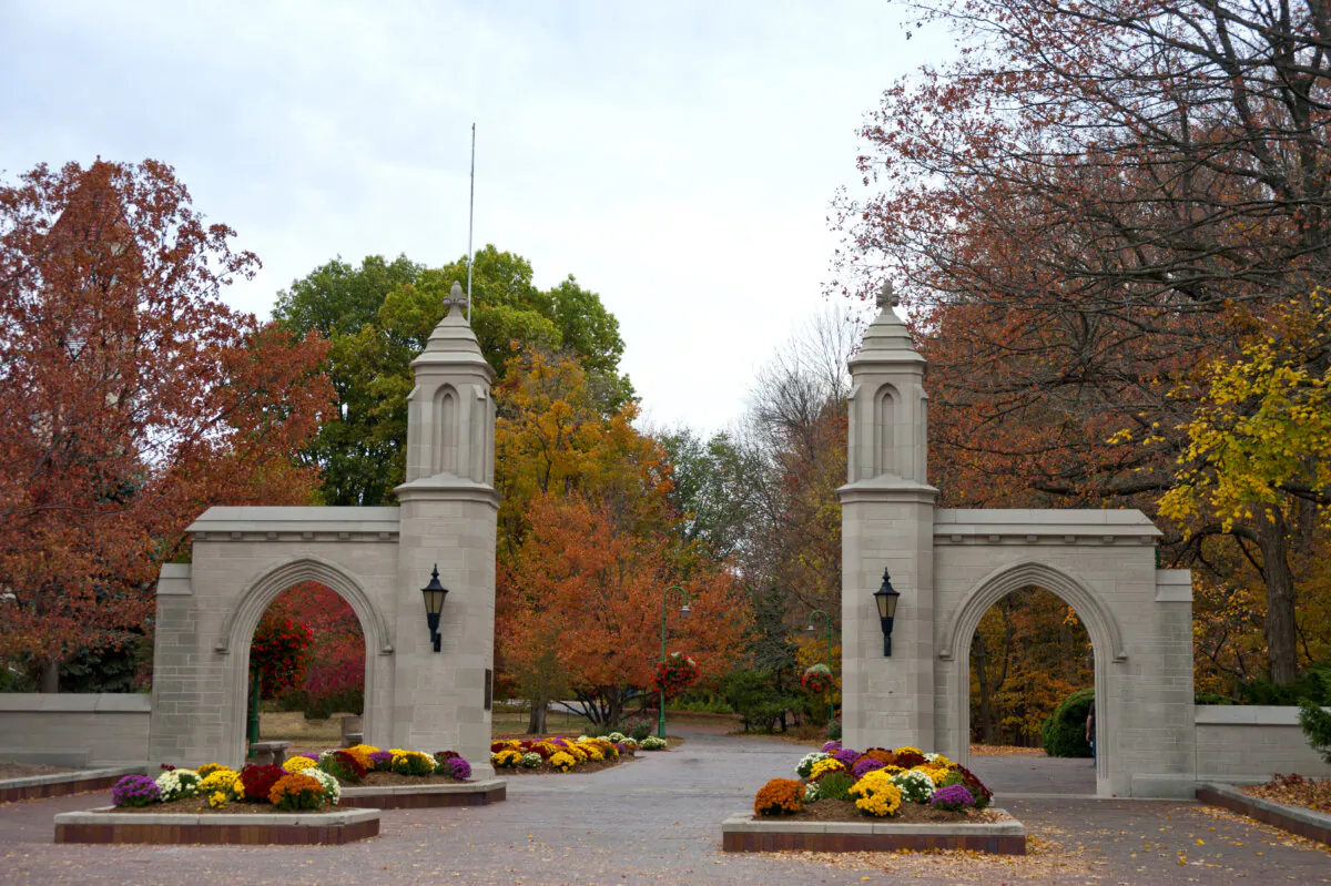 The entrance to the campus at Indiana University in Bloomington, Ind., in a file photo. (Shutterstock)
