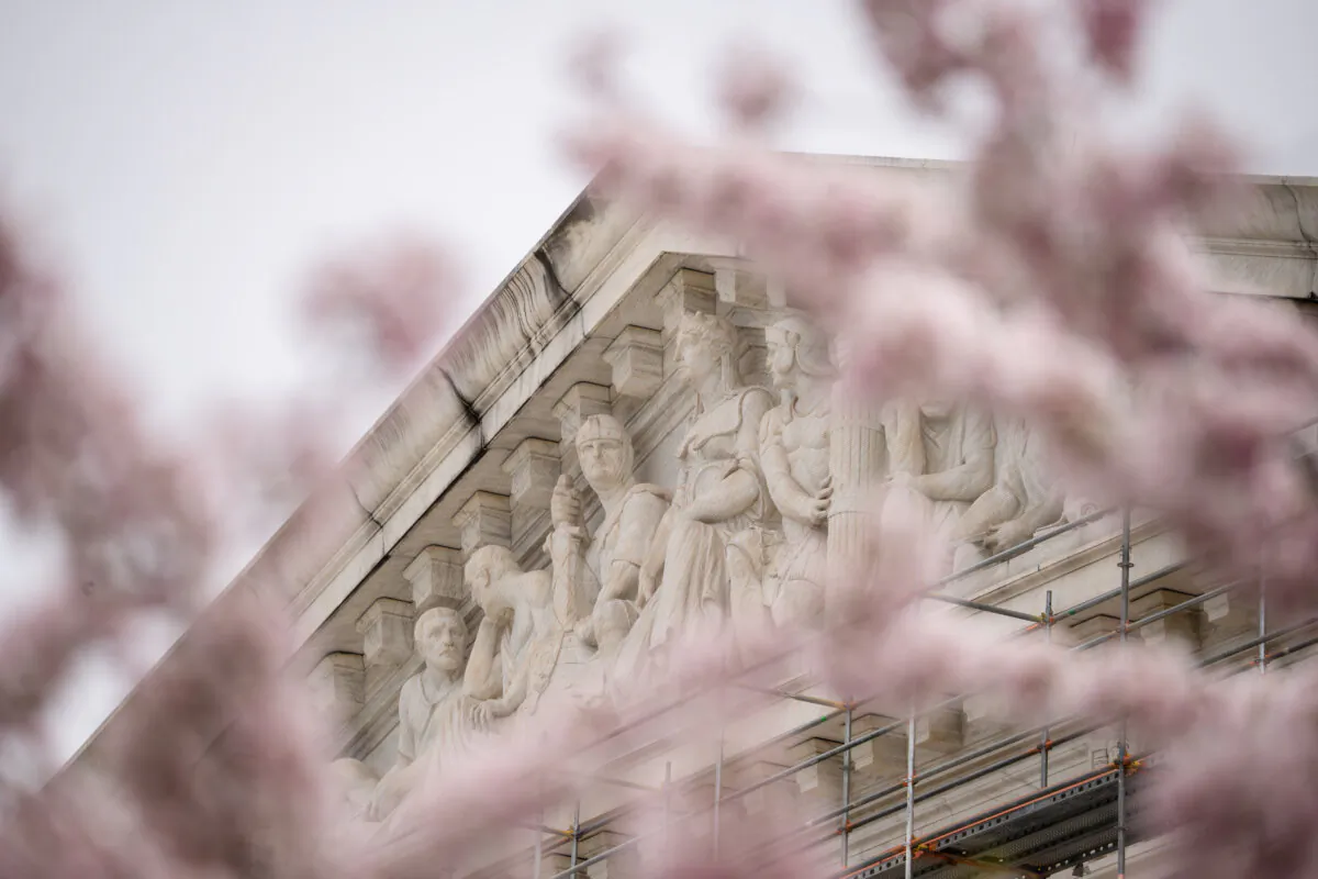 The U.S. Supreme Court in Washington on April 3, 2025. (Madalina Vasiliu/The Epoch Times)