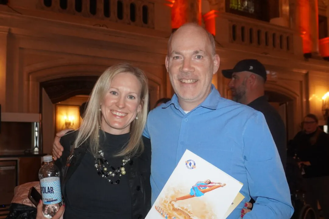 Beth Krajewski and Paul Frisoli attended Shen Yun Performing Arts at the Boch Centr's Wang Theater in Boston on April 4, 2025. (Mary Man/The Epoch Times.)