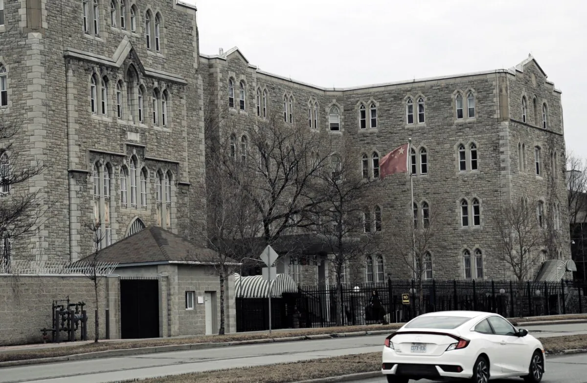 The Chinese Embassy in Ottawa in a file photo. (Jonathan Ren/The Epoch Times)