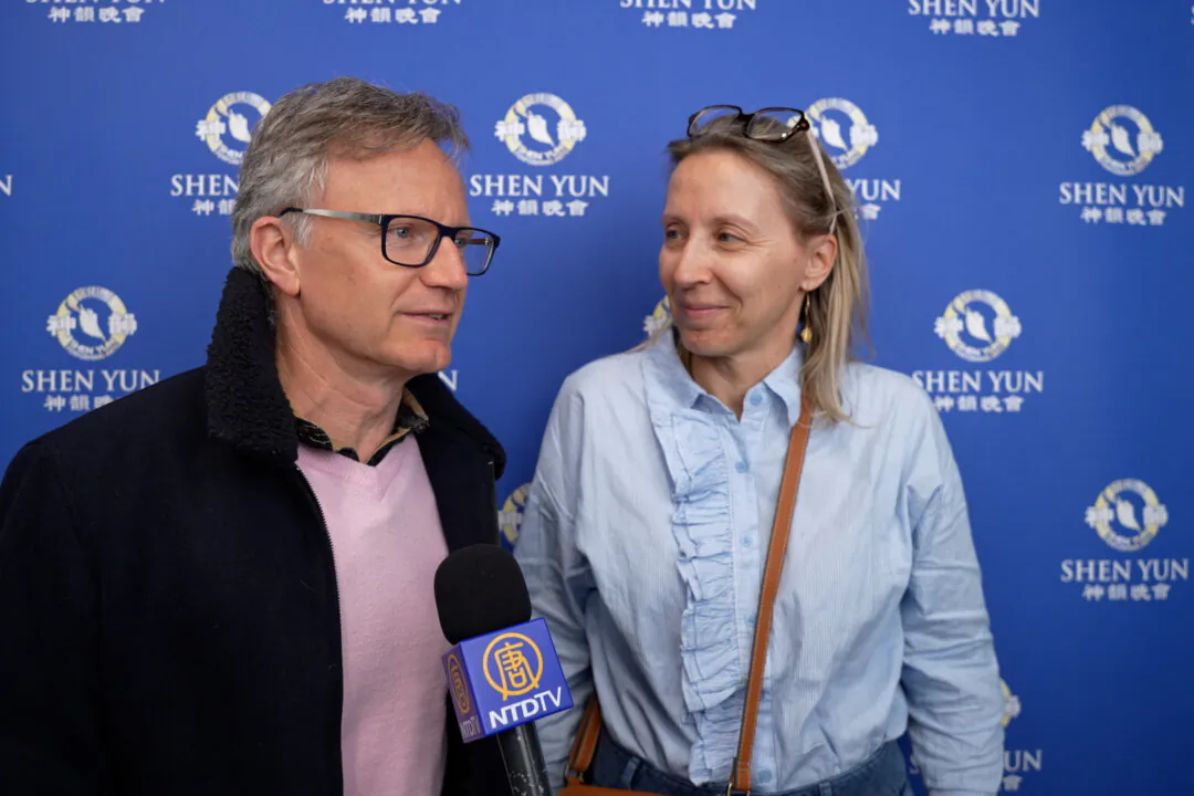 Jacques and Daphné Yeterian enjoyed Shen Yun at the Zénith in Toulon, France, on April 2, 2025. (NTD)
