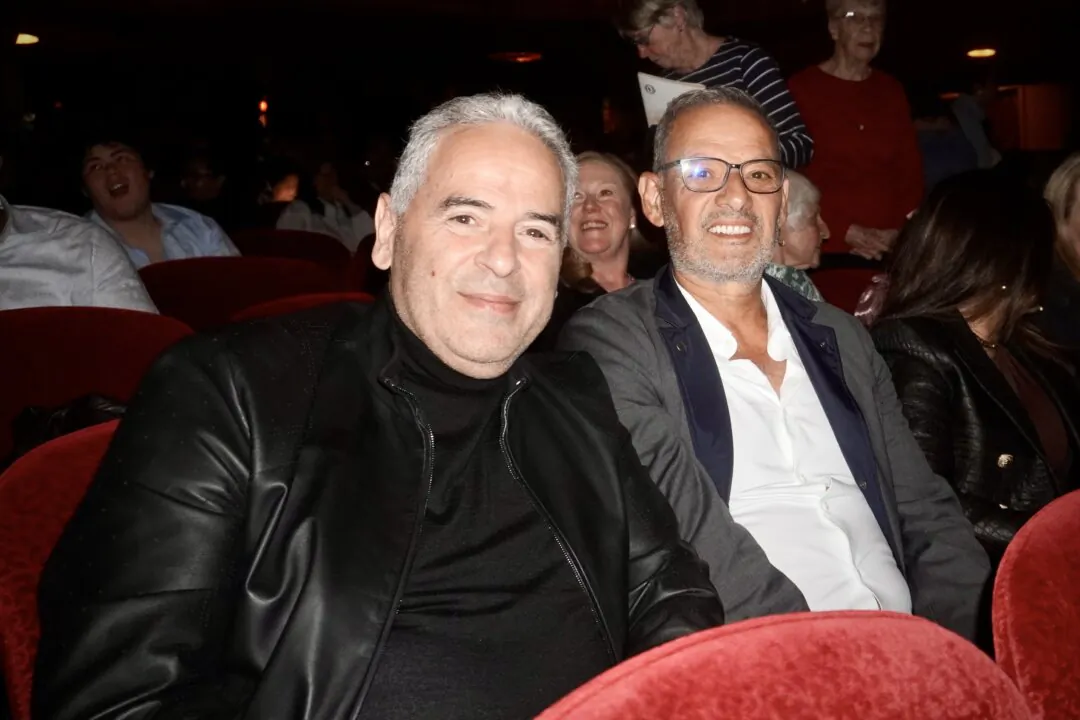 Tony El-Nemr (L) and Joe Hamza enjoyed Shen Yun at the Boch Center Wang Theatre in Boston on April 5, 2025. (Mary Man/The Epoch Times)