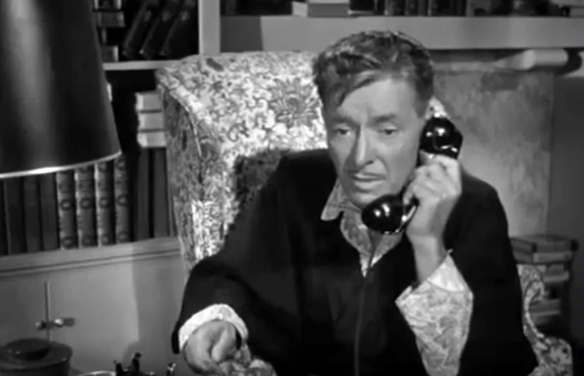 Beauregard Bottomley (Ronald Colman), in “Champagne for Caesar.” (United Artists)
