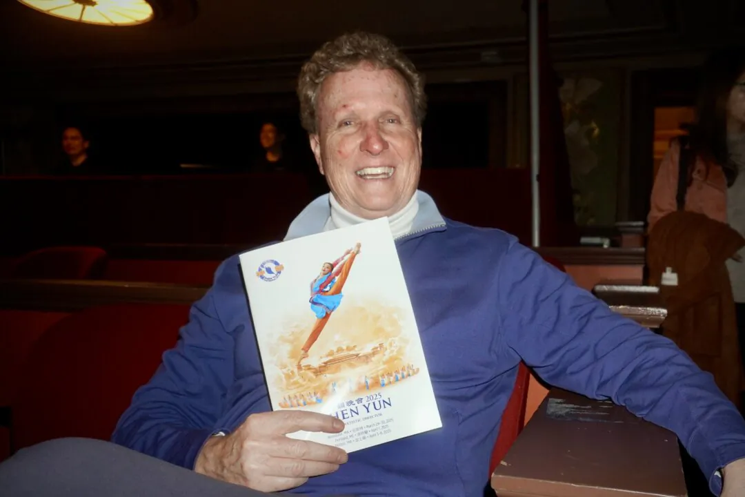 Ralph Brooks attends Shen Yun Performing Arts at the Boch Center's Wang Theatre on April 6, 2025. (Mary Man/The Epoch Times)