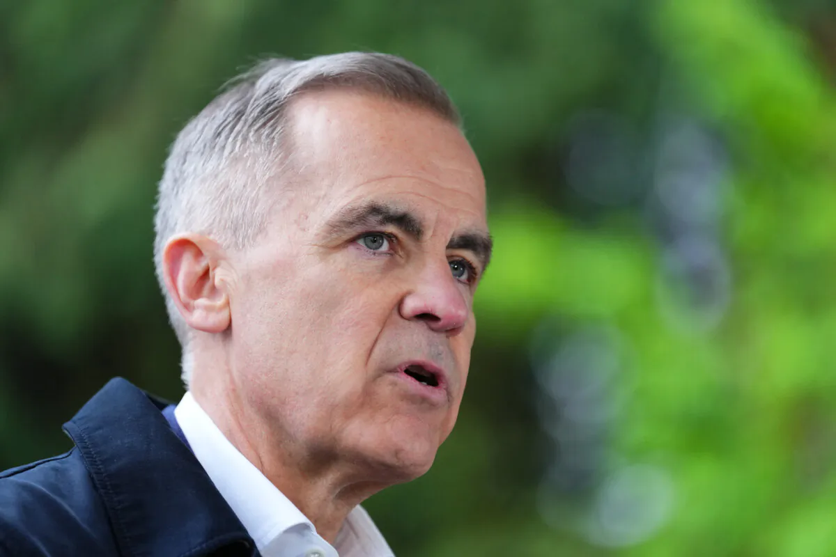 Liberal Leader Mark Carney makes an announcement in Saanichton, B.C., on April 7, 2025. (The Canadian Press/Sean Kilpatrick)