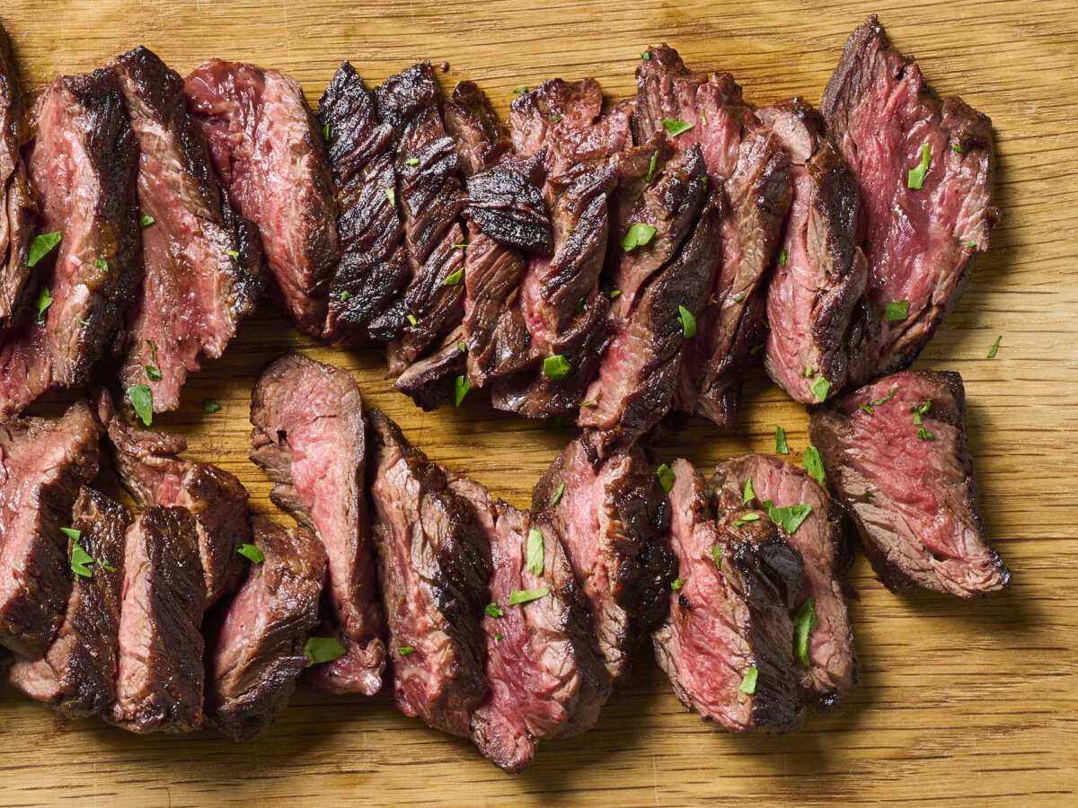 Hanger steaks require just a little bit of extra work for a whole lot of tender flavor. (Alex Lepe/TCA)