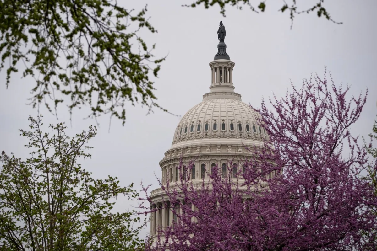 The U.S. Capitol building in Washington on April 3, 2025. (Madalina Vasiliu/The Epoch Times)
