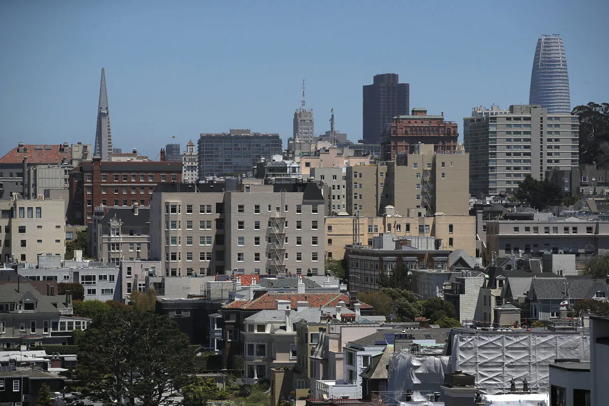 A view of homes and apartments in San Francisco, Calif., on June 13, 2018. (Justin Sullivan/Getty Images)