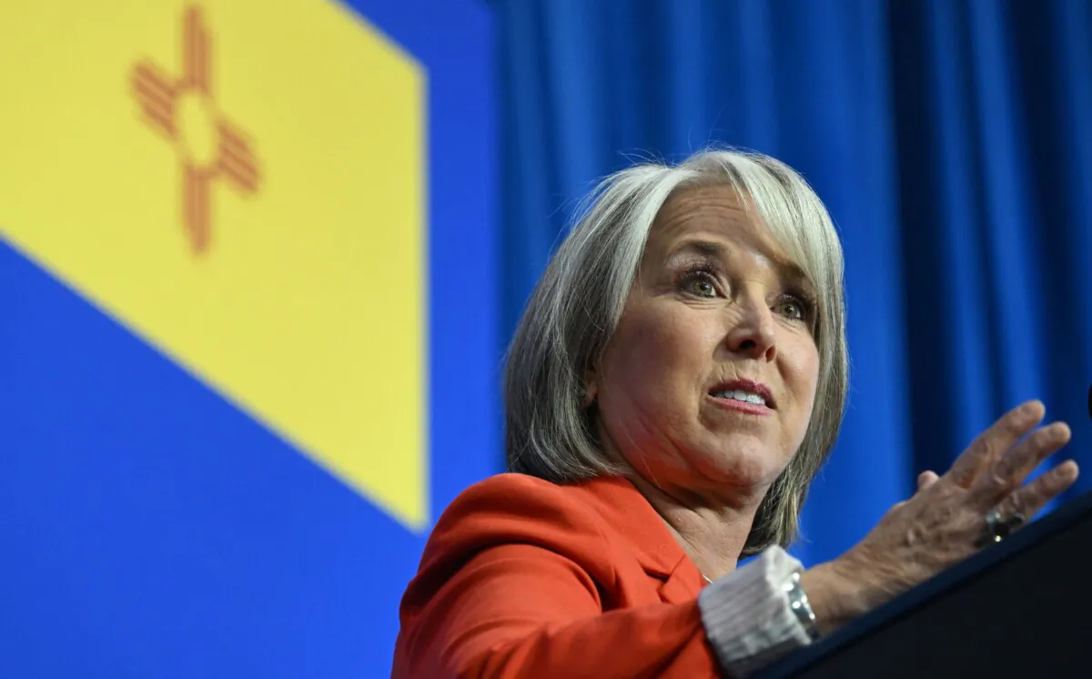 New Mexico Gov. Michelle Lujan Grisham in Albuquerque, N.M., in a file photograph. (Saul Loeb/AFP via Getty Images)