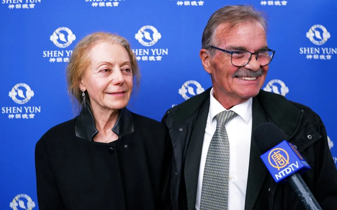 Patricia Fileri and Dominique enjoyed Shen Yun at the Zenith in Toulon, France on April 5, 2025. (NTD)