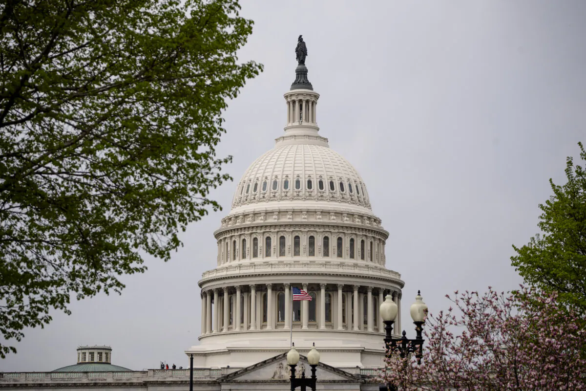 The U.S. Capitol building in Washington on April 3, 2025.(Madalina Vasiliu/The Epoch Times)